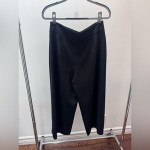 Zara Cropped Wide Leg Black Women's Pants